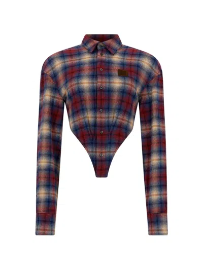 DSQUARED2 DEEP-CUT LOOP SHIRT