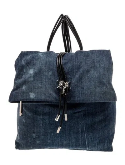 Pre-owned Dsquared2 Denim Backpack In Blue