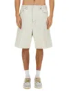 Dsquared2 Dsquared Men Denim Bermuda Shorts In Neutrals