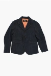 Dsquared2 Denim Blazer With Flap Pockets