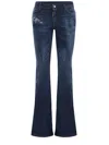 Dsquared2 Jeans  Medium Waist Flare Made Of Denim In Denim Blu