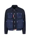 Dsquared2 Denim Cargo Jacket In Blue