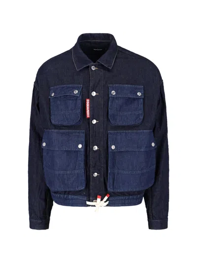 DSQUARED2 DENIM CARGO JACKET