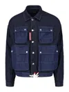 Dsquared2 Denim Cargo Jacket In Blue
