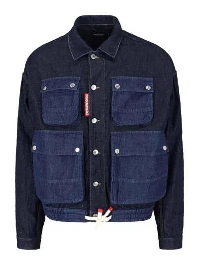 DSQUARED2 CHAQUETA VAQUERA - AZUL