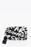 Dsquared2 Denim Clutch With Contrasting Print