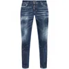 Dsquared2 Distressed Slim Fit Jeans With Mid-rise Waist