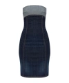 Dsquared2 Upside Denim Mini Dress In Black