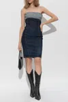 Dsquared2 Upside Denim Mini Dress In Blue