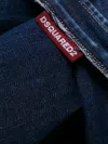 Dsquared2 Denim-inspired Midi Dress With Button-down Front And Epaulet Detailing In Blue