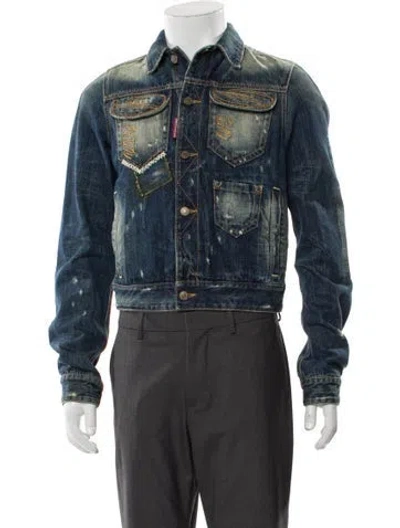 Pre-owned Dsquared2 Denim Jacket In Black