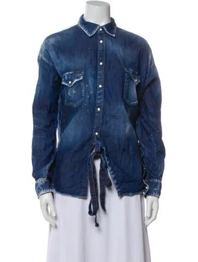 Pre-owned Dsquared2 Denim Jacket In Blue