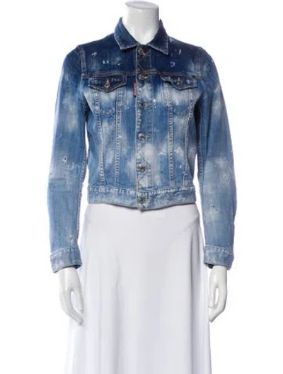 Pre-owned Dsquared2 Denim Jacket In Blue