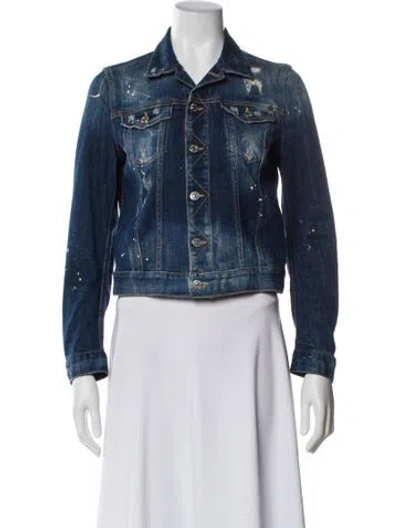 Pre-owned Dsquared2 Denim Jacket In Blue