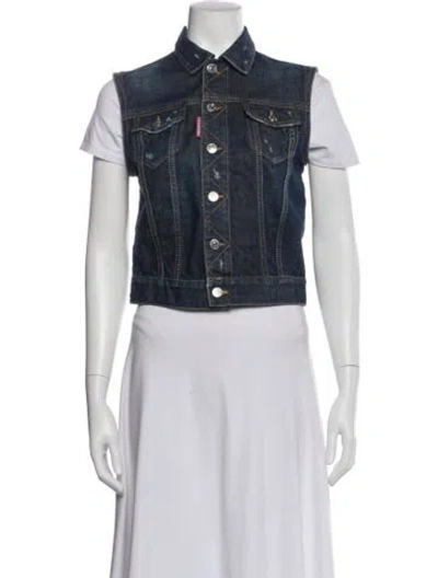 Pre-owned Dsquared2 Denim Jacket In Blue