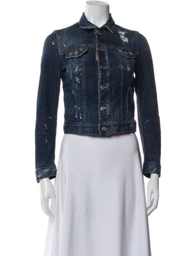 Pre-owned Dsquared2 Denim Jacket In Blue