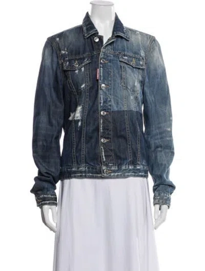 Pre-owned Dsquared2 Denim Jacket In Blue
