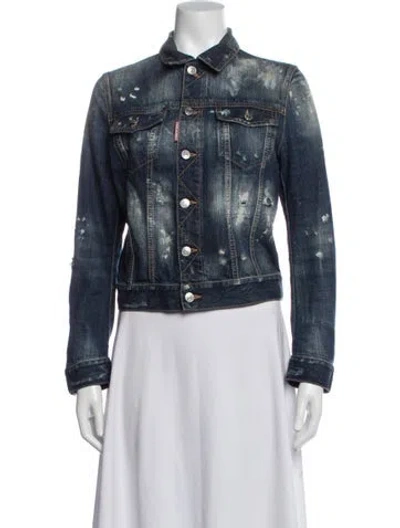 Pre-owned Dsquared2 Denim Jacket In Blue