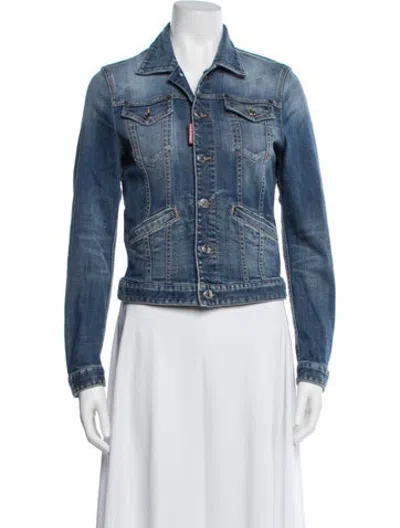Pre-owned Dsquared2 Denim Jacket In Blue