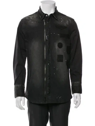 Pre-owned Dsquared2 Denim Jacket In Gray