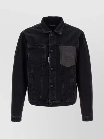 DSQUARED2 DENIM JACKET STRUCTURED LONG SLEEVES