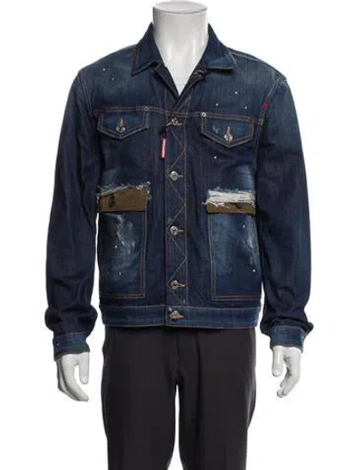 Pre-owned Dsquared2 Denim Jacket W/ Tags In Multi