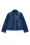 Dsquared2 Denim Jacket With Printed Logo In Blue