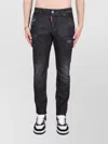 Dsquared2 Tidy Biker Mid-rise Logo-patch Skinny Jeans
