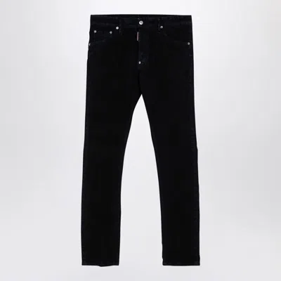 Dsquared2 Black Cotton Denim Jeans