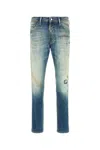Dsquared2 Distressed Denim Trousers Belt Loops In Blue