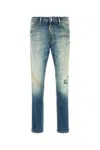 Dsquared2 Distressed Denim Trousers Belt Loops In Multi
