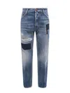 Dsquared2 Denim Jeans With Ripped Effect In Blue