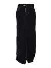 Dsquared2 Front Slit Skirt Back Pockets In Blue