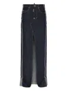 Dsquared2 Denim Maxi Skirt In Blue