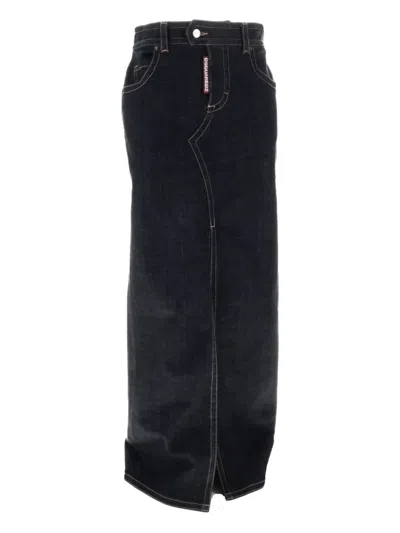 Dsquared2 Denim Midi Skirt