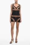 Dsquared2 Denim Mini Dress With Cut Out Details