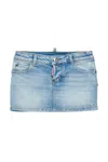 Dsquared2 Pocket Skirt In Blue