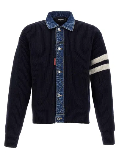 DSQUARED2 DSQUARED2 'DENIM MIX' CARDIGAN