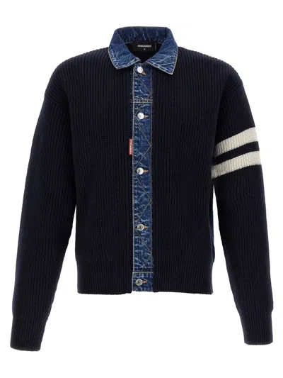 DSQUARED2 DSQUARED2 'DENIM MIX' CARDIGAN