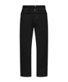 Dsquared2 Denim-panel Cotton Track Pants In Black