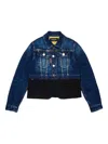 Dsquared2 Denim Panelled Jacket In Blue