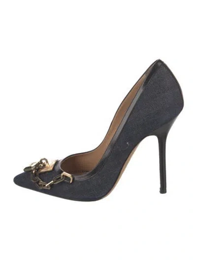 Pre-owned Dsquared2 Denim Pumps In Blue