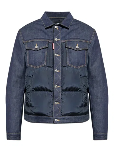DSQUARED2 DENIM QUILTED JACKET
