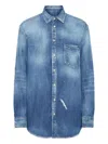 Dsquared2 Denim Shirt In Blue