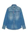 Dsquared2 Denim Shirt In Blue