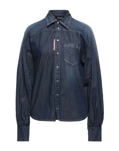 Dsquared2 Denim Shirts In Blue