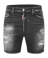 Dsquared2 Denim Shorts In Black