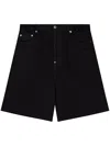 Dsquared2 Stretch Cotton Denim Shorts In Black