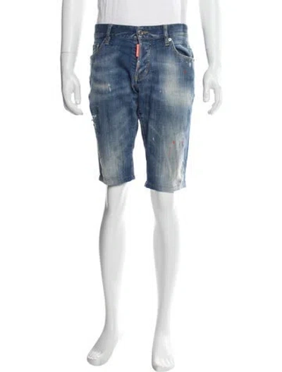 Pre-owned Dsquared2 Denim Shorts In Blue