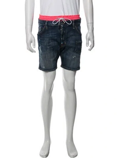 Pre-owned Dsquared2 Denim Shorts In Blue